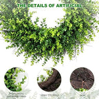 26” Boxwood Wreaths for Front Door All-Season Green Wreath - Image 4