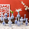 Maxcheck 12 Pcs Small Blue and White Vase, Mini Chinoiserie Vases, Classic by Maxcheck