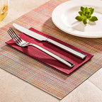 Restaurantware Candy Kaleidoscope Vinyl Woven Placemat, 16 x 12 in, 6 Pack - Image 3
