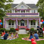 2 Packs 25Ft Light Up Patriotic Bunting Flag Decorations - Image 6