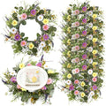 Summer Hawaii Placemat Set of 6 Artificial Flower Wreath Charger by Gandeer