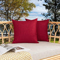 Kevin Textile Outdoor Waterproof 26”x26” Pillow Covers 2 Pack, Red by KevinTextile