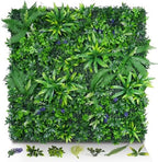 Artificial Grass Wall Panels 20"x20" 16pcs Hedge Greenery Backdrop, UV-Anti by EverNature