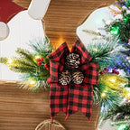 Glitzhome 36" H Lighted Wooden Christmas Chunky Reindeer Porch Sign Standing Deer Porch Decor Rustic Merry Christmas Welcome Sign Holiday Party Outdoor Indoor Xmas Decorations - Image 5