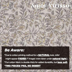 Amor Virisso Floral Throw Pillow Covers 24x24 Set of 2 Vintage Block Print Pillow Covers Decorative Pillow Covers Couch Pillows for Living Room Farmhouse Accent Sofa Pillows, Yellow/Sand - Image 6