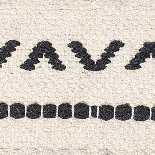 · REDEARTH · Textured Handwoven Throw Pillow Cases Geometric Craft Black - Image 6