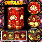 Tujoe 24 Set Diwali Decorations for Home Happy Diwali Paper Candles Holders - Image 3