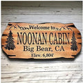 Personalized Cabin Sign Outdoor Wooden Sign Lake House Welcome Sign Rustic Decor by BenchmarkSignsAndGifts