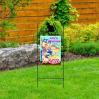 Briarwood Lane Wrought Iron Cat Garden Flag Arbor - Image 3