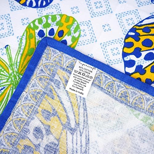 FINGERCRAFT Cloth Napkins Set of 12 Cotton Linen, 20x20 Inch, Butterfly - Image 5