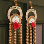 Divyakosh Rosewood Door Decoration Hanging - Welcome Tags, Diwali Decor, Temple Decoration, Side Hangings - 24 Inch, 1 Pair, Pack of 2, Multicolour - Image 2