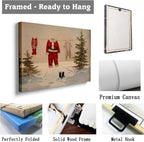 Christmas Laundry Room Decor,Santa's Clothes Art Print,Christmas Wall Art,Holiday Poster,Santa's Clothes Line Art Print,Trendy Christmas Laundry Room Decor 12x16inch Framed Art - Image 5
