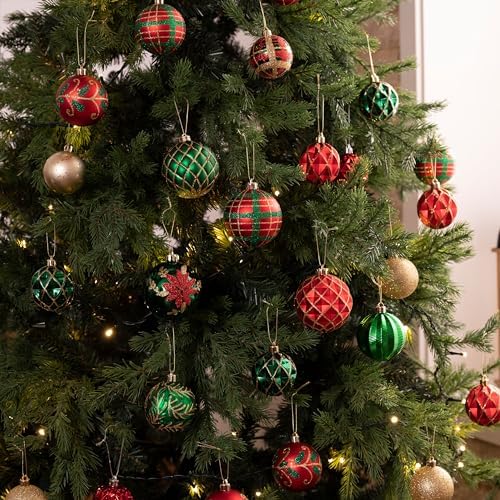 Valery Madelyn 16ct Christmas Tree Decorations Ball Ornaments 3.15 Inches - Image 6
