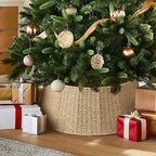 Hommtina Christmas Tree Collar- 33",Christmas Tree Base Christmas Basket Collar for Home, Living Room,for Covering Tree Stand (Burlywood3, 33 in) - Image 6