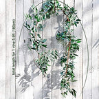 FiveSeasonStuff Hanging Rustic Willow Garlands, Bendable Artificial Greenery Vine Leaves for Wedding Home Decoration (2 pcs, 11.8 feet) - Image 3