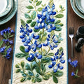 Quilted Table Runner, 3D Floral & Animals Design, Farmhouse Rustic Home Decor, for Dining Table Kitchen Holiday (A13,14x108 inches) by SodaMeow