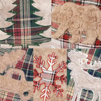 LUBOT New 5 Pack Christmas Stocking 20" Red Green Plush Plaid Mix and Match Classic Rustic Farmhouse Country Cotton Fireplace Hanging Xmas Stockings Decorations for Family Holiday Season Decor - Image 2