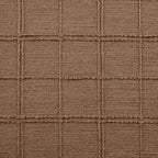 ZeeMart Linen Checked Farmhouse Placemats Set of 6, Roasted Brown 13x19in - Image 4