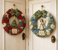 3D Fabric Poke Wreath DIY Kit for Adults Christmas Holiday Decor，2PCS D by Unknown