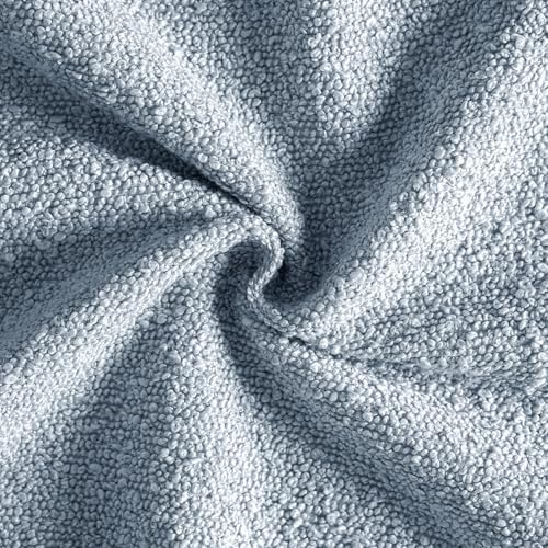 MIULEE 24x24 Decorative Euro Sham Boucle Couch Pillow Covers Sky - Image 6