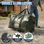 TAILI 8 Pack Green Extra Large Moving Bags,Storage Bag with Visible Window - Image 3
