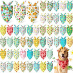 Abbylike 50 Pcs Summer Hawaiian Dog Bandanas Bulk, Tropical Fruits by Abbylike