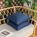 Kevin Textile Outdoor Waterproof 22”x22” Pillow Covers 2 Pack, Blue - Image 7