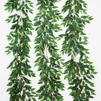 3 Strands Artificial Italian Ruscus Vines 78" Silk Italian Ruscus Greenery Garland with Green Leaves Faux Greenery Vines Stems for Table Centerpieces Wedding Arch Flowers Home Decor by VOELIGT