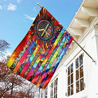 FLAGWIX Hippie Peace Flags, Decorations For Home, House Flag (30 x 40) - Image 3