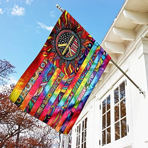 FLAGWIX Hippie Peace Flags, Decorations For Home, House Flag (30 x 40) - Image 3