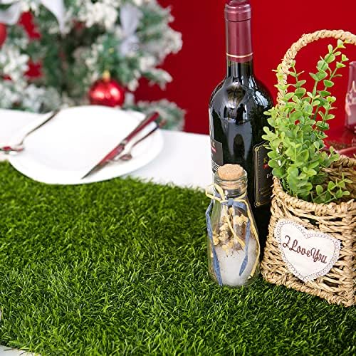 Artificial Grass 14 x 144 inch Table Runner, Perfect for Spring, Fall Holidays, Parties, Catered Presentations, Baby Showers, Birthdays, Candy Buffets, Restaurant Decoration, Dessert Tables, Wedding - Image 5