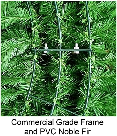 5 Foot (60 inch) Multicolor Christmas Wreath with Prelit Red Bow - Image 5