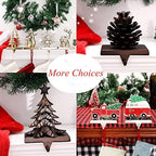 4PCS Reindeer Stocking Holders for Mantle Decor Sleigh Weighted Christmas Stocking Fireplace Holder Heavy Duty Mantle Stocking Hook Holiday Xmas Decor (Reindeer Sleigh, 4) - Image 7