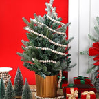 Giegxin 2 Pcs White Bead Garland for Christmas Tree 66 Feet in Total - Image 6
