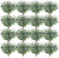 Tigeen 200 Pcs Artificial Eucalyptus Stems, 2 Styles Faux Greenery, Green by Tigeen