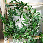 FiveSeasonStuff Artificial Natural Green Willow Garlands, Bendable Greenery Vine Leaves for Wedding Home Decoration (2 pcs, 11.8 feet) - Image 4