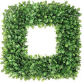 20 Inch Large Boxwood Wreath, Spring Summer Artificial Green Wreaths for Front Door Farmhous Wedding Window Hanging Wall All Year Round Indoor & Outdoor St Patrick's Day Decor by petalyn