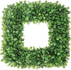20 Inch Large Boxwood Wreath, Spring Summer Artificial Green Wreaths for Front Door Farmhous Wedding Window Hanging Wall All Year Round Indoor & Outdoor St Patrick's Day Decor by petalyn