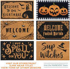 I Put a Spell on You Welcome Mat 30x17 Inch, Hocus Pocus Doormat Coir Fall - Image 5