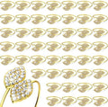 Hotop Gold Napkin Rings Gold Table Decoration, Leaves Napkin Rings,200 Pcs by HOTOP
