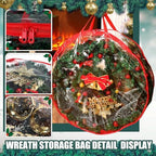 Shappy 6 Pcs 36 Inch Clear Wreath Storage Bags PVC Waterproof, red - Image 5