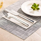 Restaurantware White Vinyl Woven Placemat, 16 x 12 in, 6 Pack - Image 3