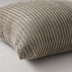 Topfinel 4 Packs Natural Decorative Throw Pillows Covers 26x26 Inch for Living Room Couch Bed Sofa, Rustic Farmhouse Boho Neutral Home Decor, Soft Plush Striped Corduroy Square Cushion Case 65x65 cm - Image 6