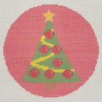 Howie's Christmas Needlepoint Needlepoint Kits, 18CT Printed Embroidery Pattern Starter Kits, Stamped Patterns Canvas Kits(Christmas Tree-Red,5x5inch) - Image 6