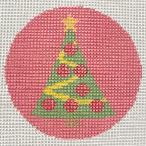 Howie's Christmas Needlepoint Needlepoint Kits, 18CT Printed Embroidery Pattern Starter Kits, Stamped Patterns Canvas Kits(Christmas Tree-Red,5x5inch) - Image 6