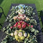 Wedding Arch Flowers 30 Inch Rustic Artificial Floral Swag Decor - Image 4
