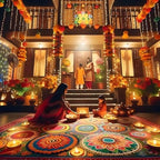 Divyakosh Marigold Flower Full Door Decoration for 3 FT Door | Decoration Items for Home, Main Door, Mandir,Event,Party|Thoranam for Entrance Door, Torans,Banderwal for Home Door |41 Inches - Image 7