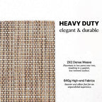 LEXMORE PlaceMats Set of 12 Vinyl/Plastic Woven Place Mats for Kitchen Table Indoor/Outdoor Washable PlaceMat Wipeable Dining Table Mats(Caramel) - Image 3