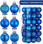 Shappy 216 Pcs Mini Christmas Ball Ornament 1.18 Inch,Royal Blue - Image 2