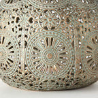 Moroccan Hurricane Candle Holder, Gold, 6.25 x 4.25 Inches - Image 6